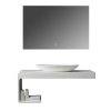 Bellaro Set LQ610-17 left white sink 100x40cm matte