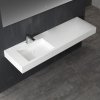 Bellaro LP4516L sink white 160x48cm matte