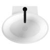 Waschbecken Bellaro LZ253 weiß 50x45cm glänzend