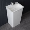 Bellaro LZ502 white standing sink 51x43cm glossy