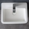 Bellaro LZ502 white standing sink 51x43cm glossy