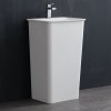 Bellaro LZ502 white standing sink 51x43cm glossy