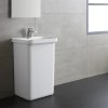 Bellaro LZ518 white standing sink 52x45cm matte