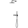 Shower set Tropic D 910758 black 15cm matte