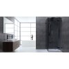 Frameless shower enclosure LAS 0900-B black