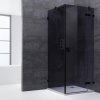 Frameless shower enclosure LAS 0900-B black