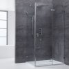Frameless shower enclosure LAS1500-B black