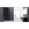 Frameless shower enclosure LAR 1001-B black