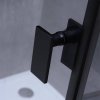 Frameless shower enclosure LAR 1001-B black