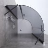 Framed shower enclosure LBR1006-B black