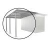 15040 15086 Seitendach L AvantGarde A4 silber Focus Rendering web
