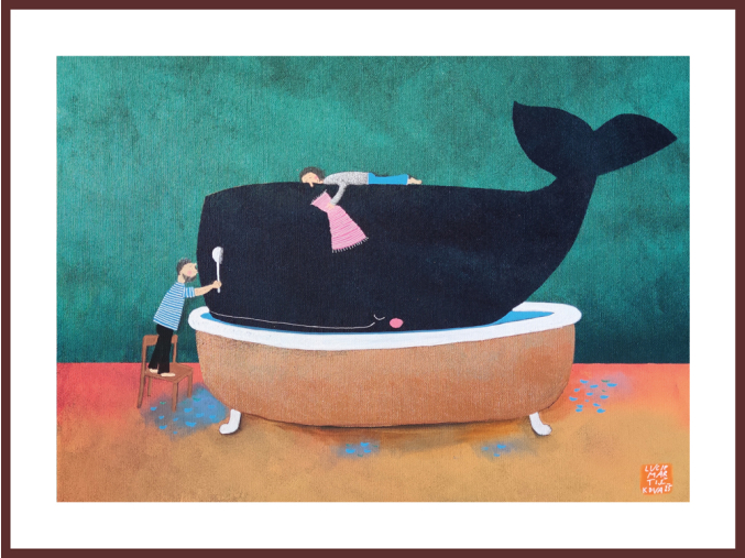 Rep 30x40 Koupání mazlíčka