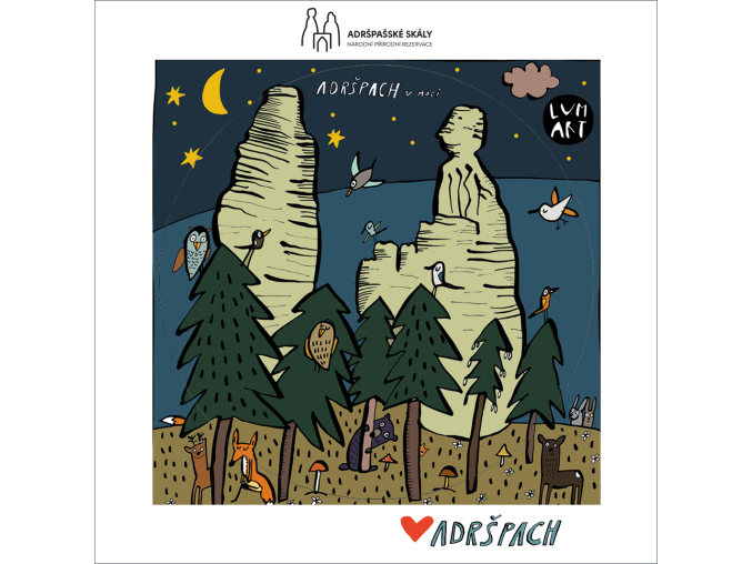 Samolepky adršpach noc