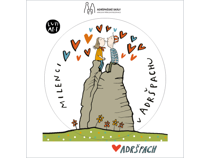 Samolepky adršpach milenci