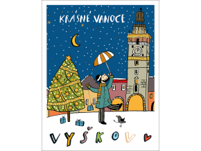 Samolepky 7x9 Vyškov zimní