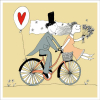 Přání - Svatební jízda na kole