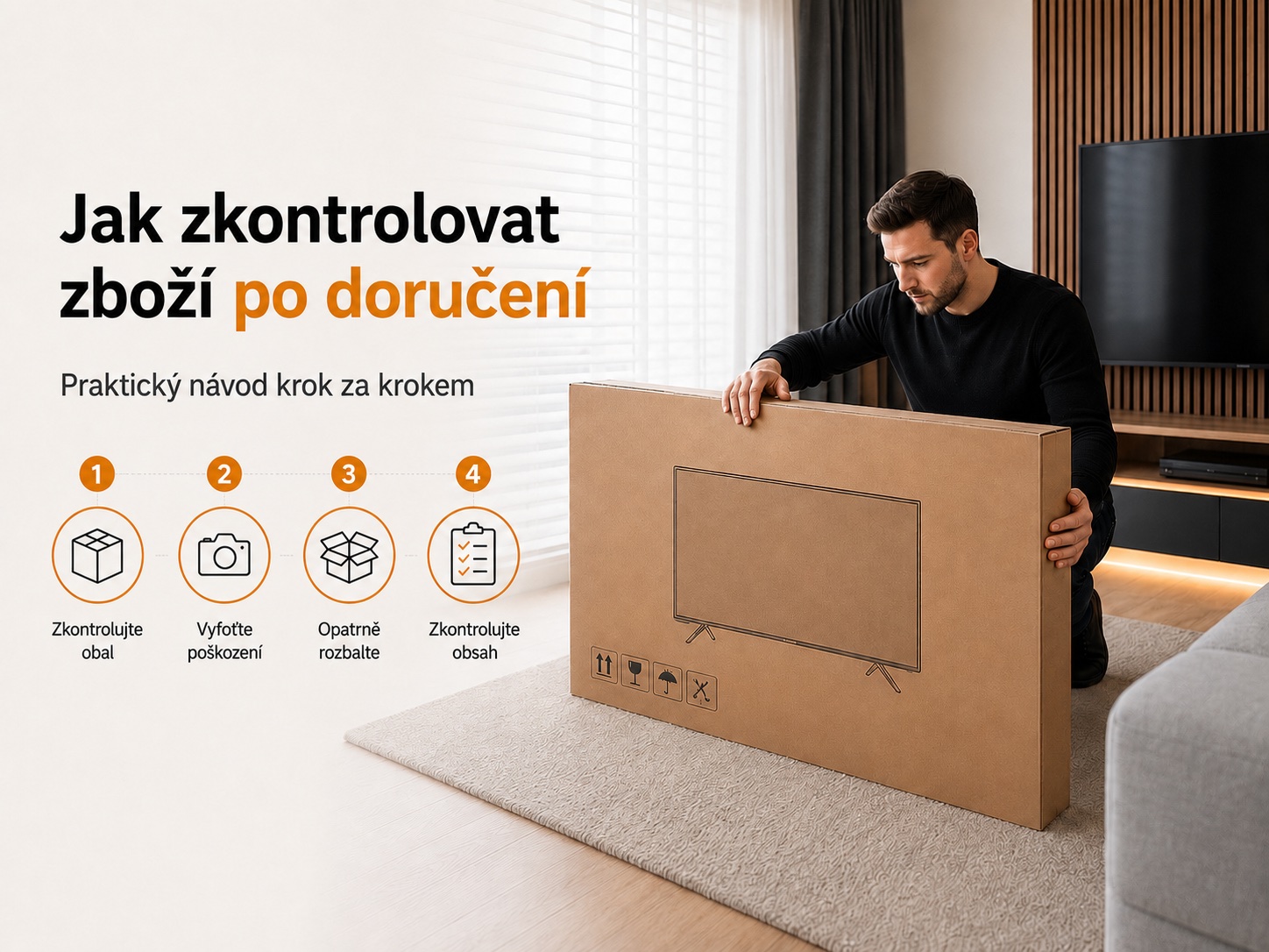 Jak zkontrolovat zboží po doručení
