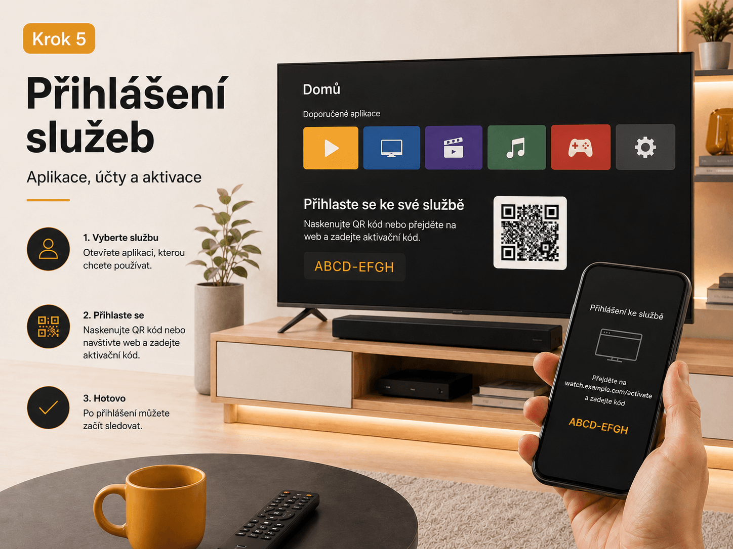 Krok 5 – návod na přihlášení ke službě