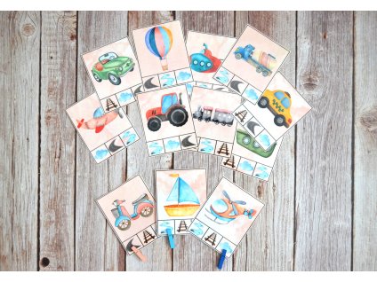 Hra so štipcami - Doprava