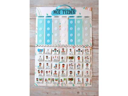 Týždenný plán - modrý