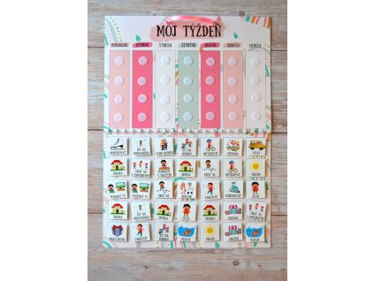 Týždenný plán - ružový