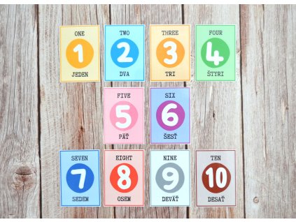 Čísla do 10 po anglicky