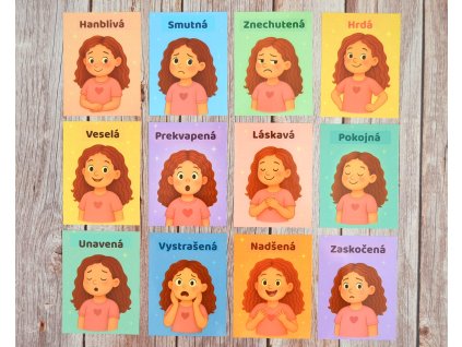 Emočné kartičky Leni