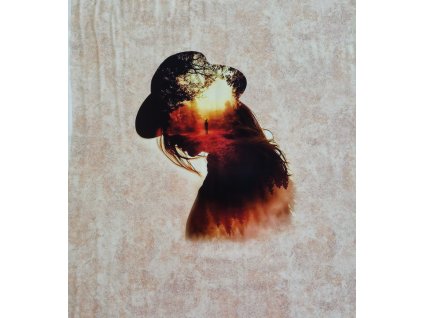 Panely/Úplet - Žena v kouři, žena v klobouku| 58x80cm|220g