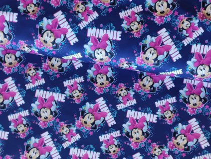 Softshell Premium - Minnie růžová mašle| 360g | 145cm-1ks-0,7m