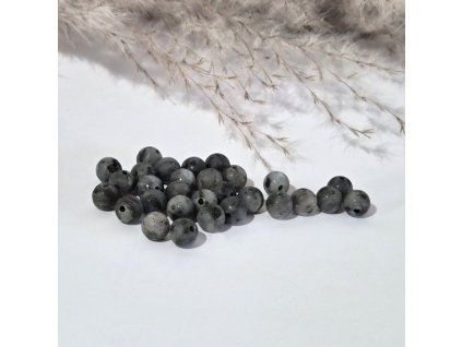 Přírodní labradorit - matný - ø 6 mm