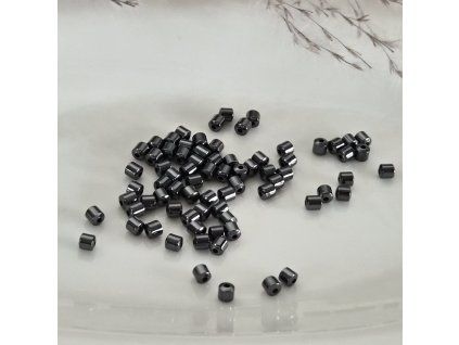 Hematit - černý váleček - 3x3 mm