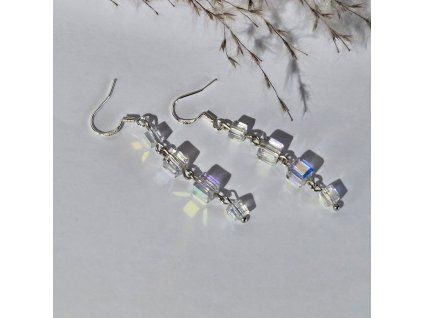 Náušnice s krystaly – elegantní visací