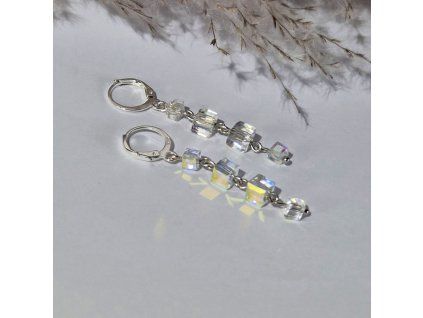 Náušnice s krystaly – visací