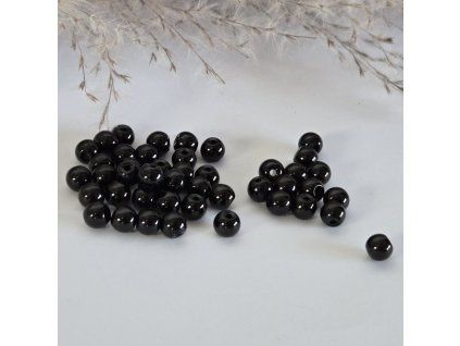 Přírodní onyx - lesklý - ø 6 mm