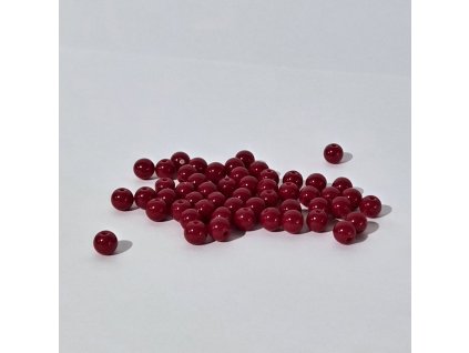 Přírodní červený jaspis - ø 6 mm