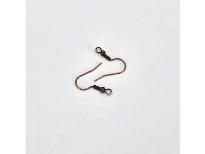 Afroháčky s pružinkou - bronzové - 17 mm - 2 ks