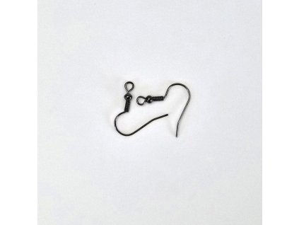 Afroháčky s pružinkou - ocelově šedé - 17 mm - 2 ks