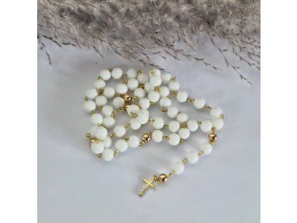 Růženec do auta – Achát & hematit