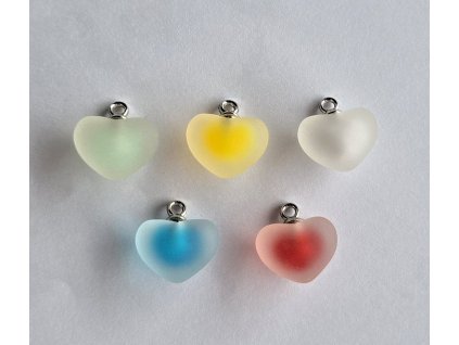 Přívěsek srdce - matné