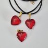 Srdcový přívěšek červený