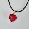 Srdcový přívěšek červený