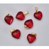 Srdcový přívěšek červený