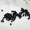 Přírodní černý achát - lesklý - ø 4 mm