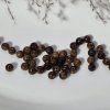 Hnědé korálky chalcedon - ø 6 mm