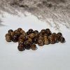 Hnědé korálky chalcedon - ø 6 mm