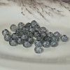 Skleněné korálky s praskajícím vzorem – šedé - ø 8 mm - 10 ks