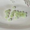 Skleněné korálky – světle zelené s mléčným přechodem - ø 8 mm
