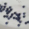 Skleněné korálky s praskajícím vzorem – tmavě modré - ø 6 mm - 10 ks