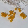 Žluté korálky chalcedon - ø 6 mm