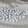 Reflexní korálky Y2K – sněhově bílé - ø 8 mm